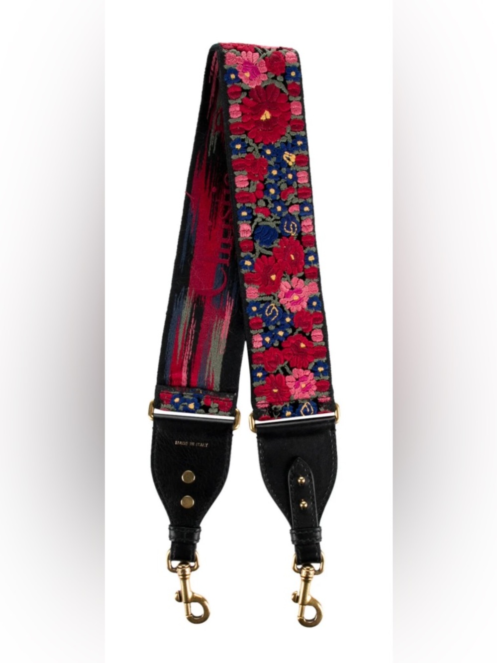 Dior Red Floral Guitar Strap, Rare